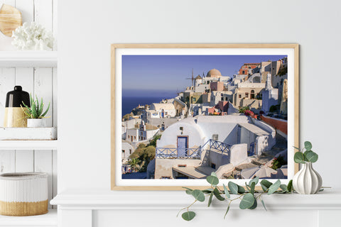 Fine art photography print of the Greek island of Santorini