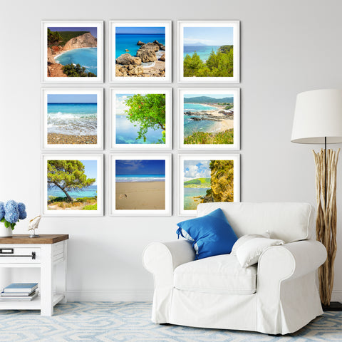 Greek Beaches Gallery Wall Fine Art Photography Print Set