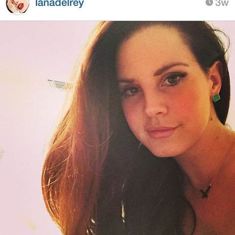 Lana Del Rey In The White Trash Charms "West Coast" Necklace