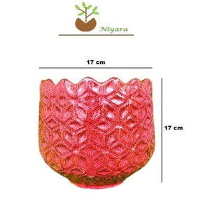 Pinneapple Stylish Ceramic Plasnters pot Colour-Reddish