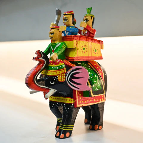 Wooden Kondapalli Maharaja Ambari Elephant.