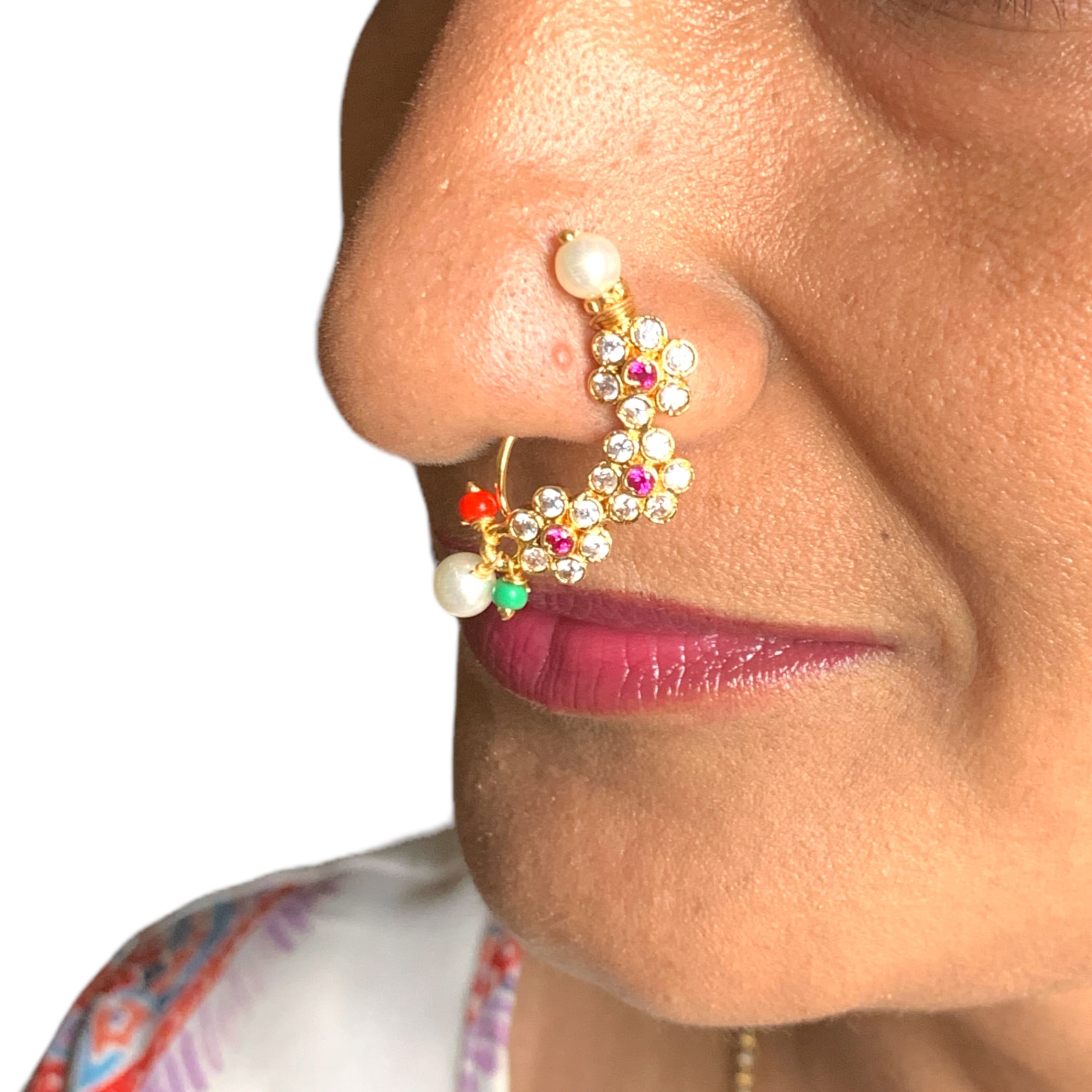 EternalDia Diamond Nose Stud Lip Labret/Screw Ring Piercing Pin Bone 1