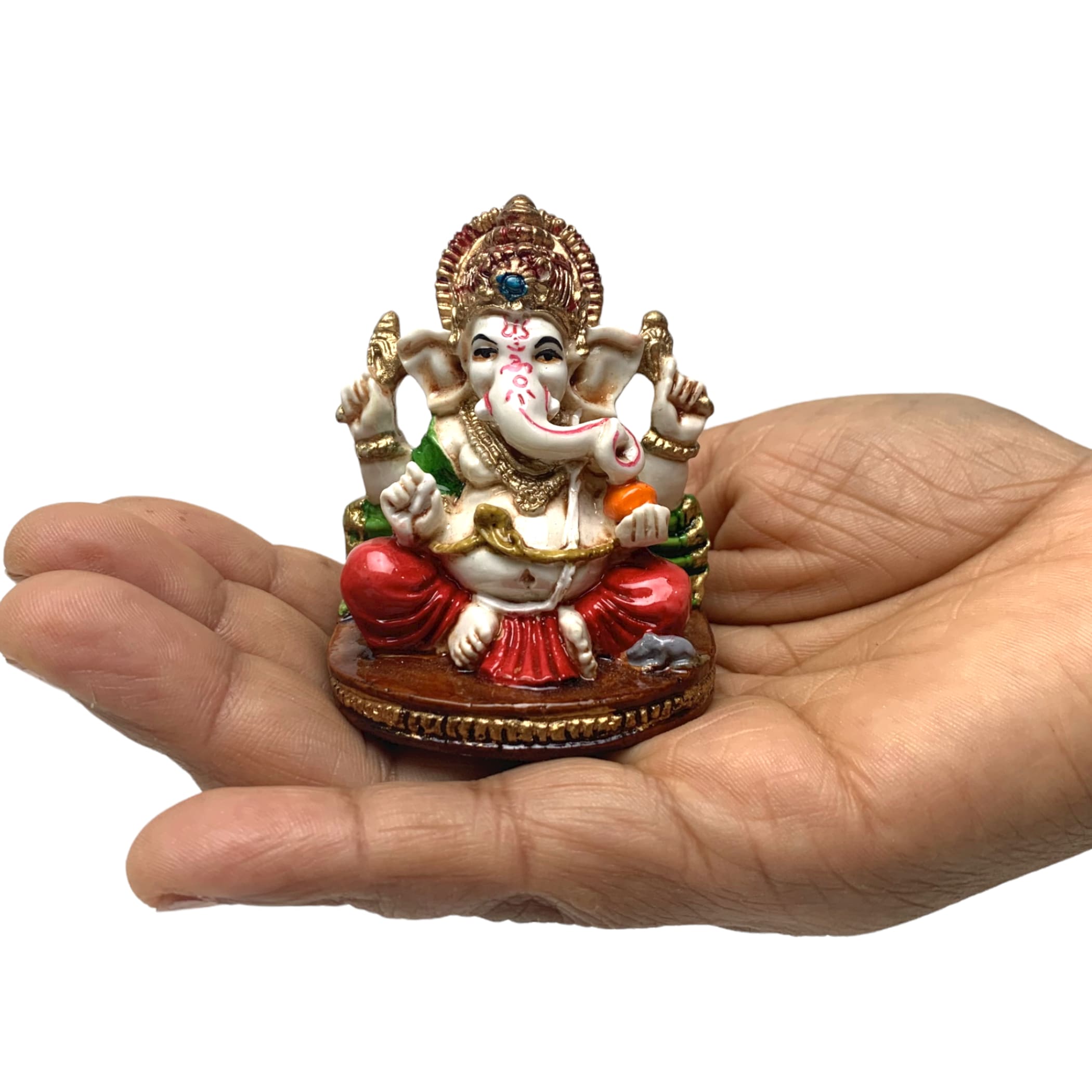 Amazon.com: CraftVatika Silver Plated Lord Ganesha for Car Dashboard Statue  Ganpati Figurine God of Luck & Success Home Decor Gifts (Size: 3.5 x 2  inches) : Home & Kitchen