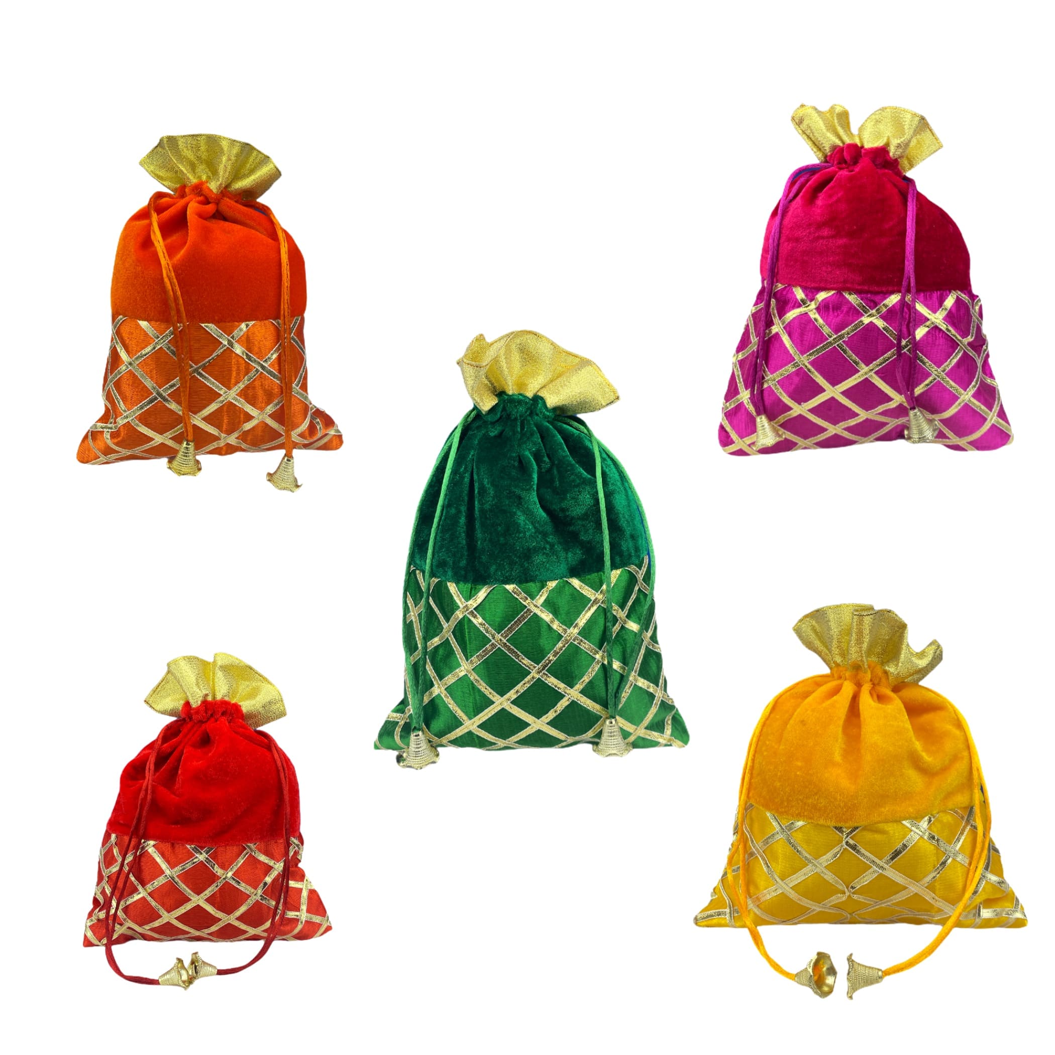 Printed Jute Gift Bags: A Traditional Gift Jute Bag set of 4