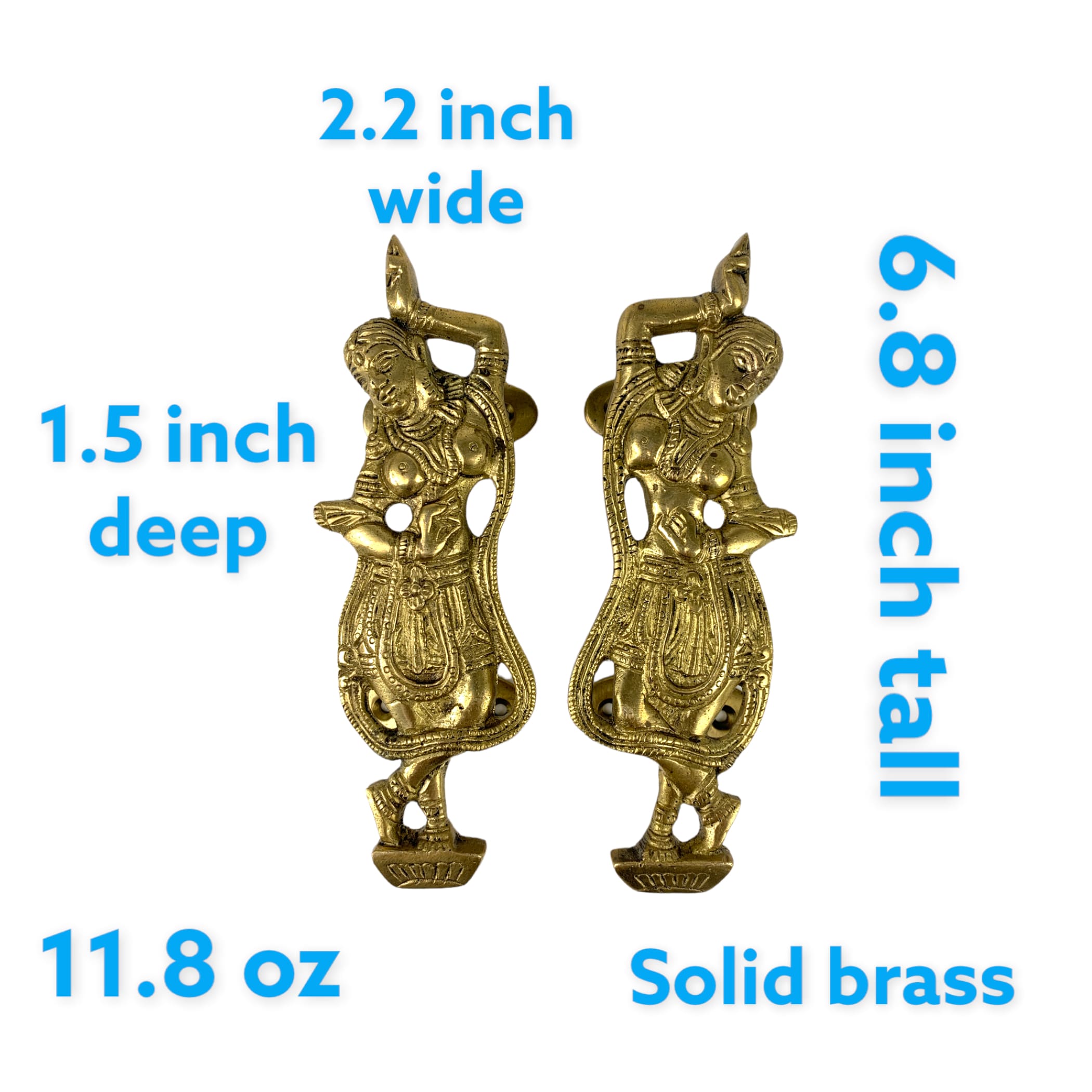 Buy Brass Donthulu with Stripes Design