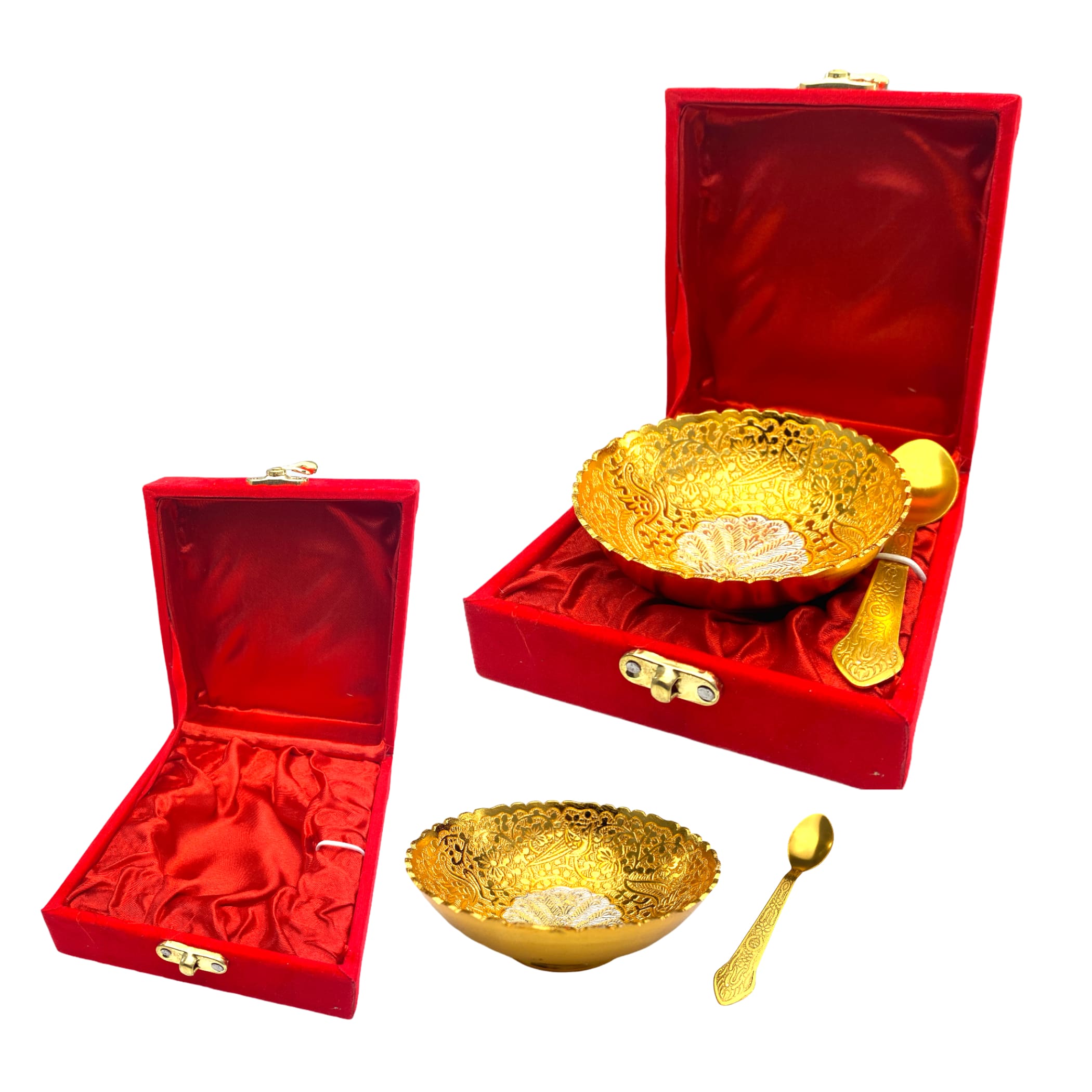 Golden Compassion Singing Bowl Gift Set - DharmaShop