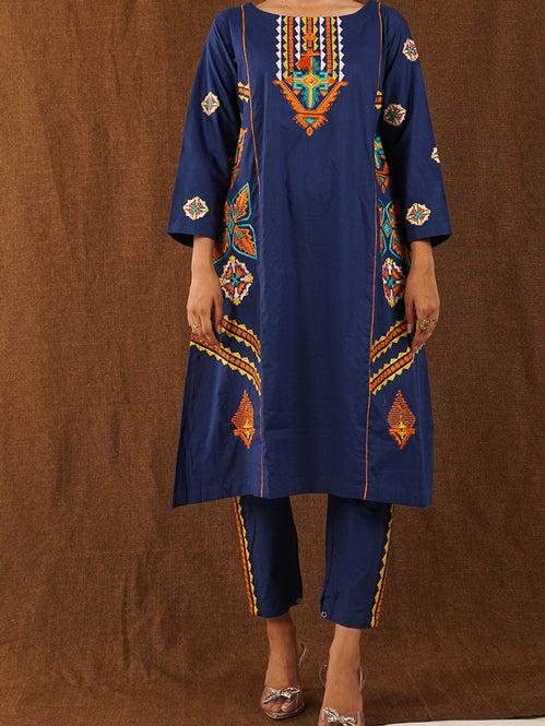 Blue Embroidered 2 pc - 54709