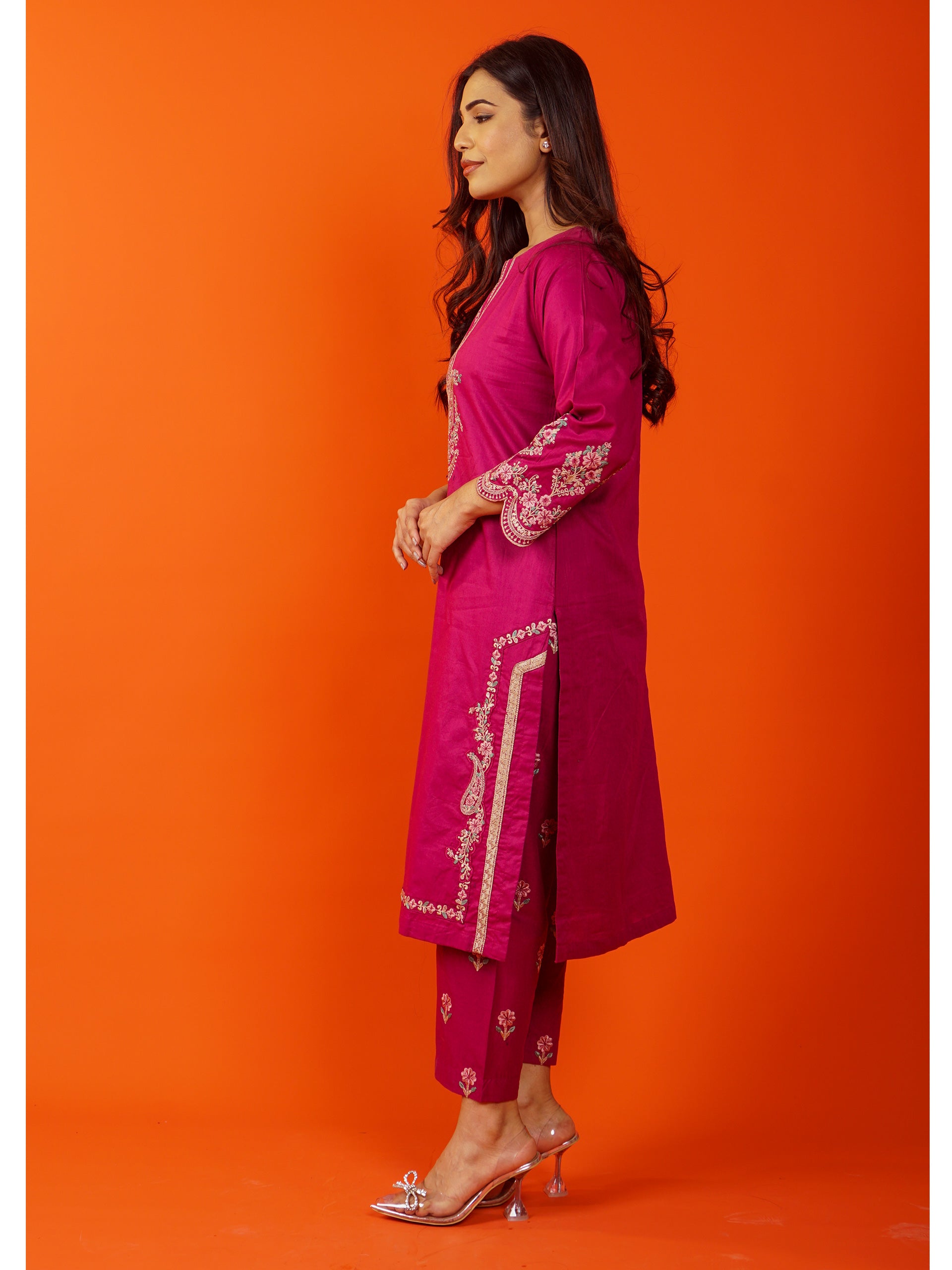 Purple Embroidered 2 pc - 54782