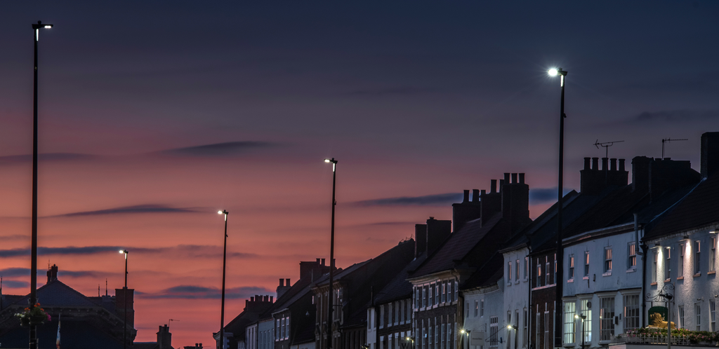 Light pollution from street lighting