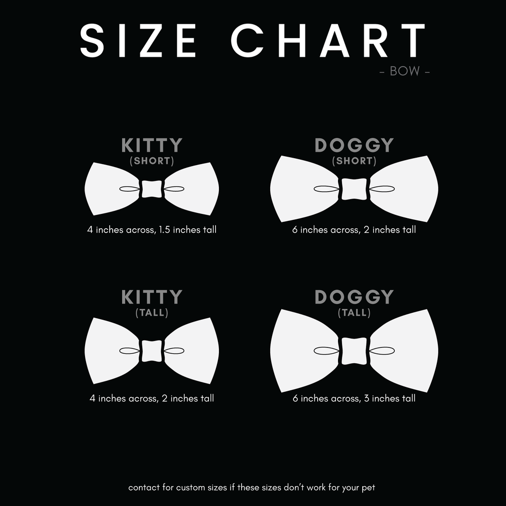 Size Chart Bows