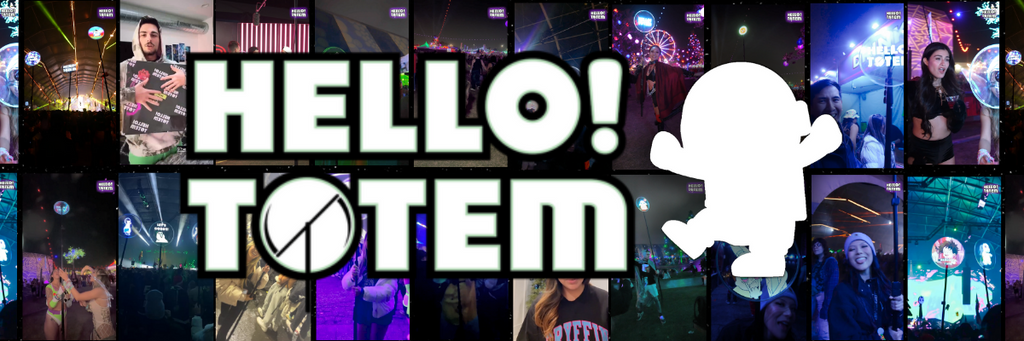Hello Totem Thank You Banner with Jumpman Logo and Customers