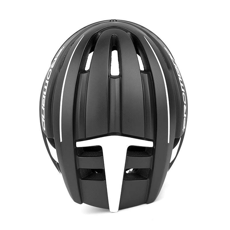 Cascos De Bicicleta Adulto Ciclismo Con Luz De Advertencia Color Carbon  black Talla L 58-61cm