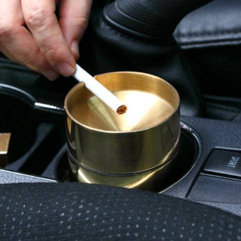 metal ashtray with lid stainless steel cool car ash tray smokeless windproof