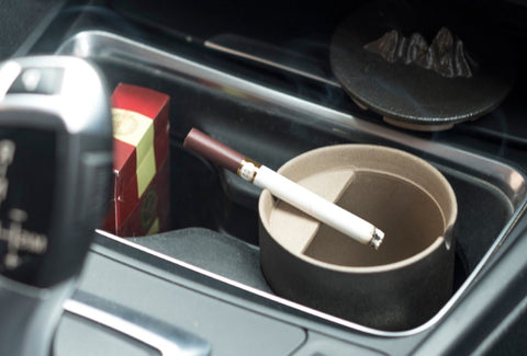 car ashtray with lid ceramic ash tray black