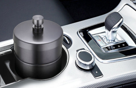 car ashtrays with lid metal stainless steel ash trays smokeless windproof