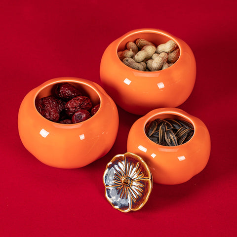persimmon ashtray with lid cute cool cerami ash tray covered lidded outdoor windproof smokeless