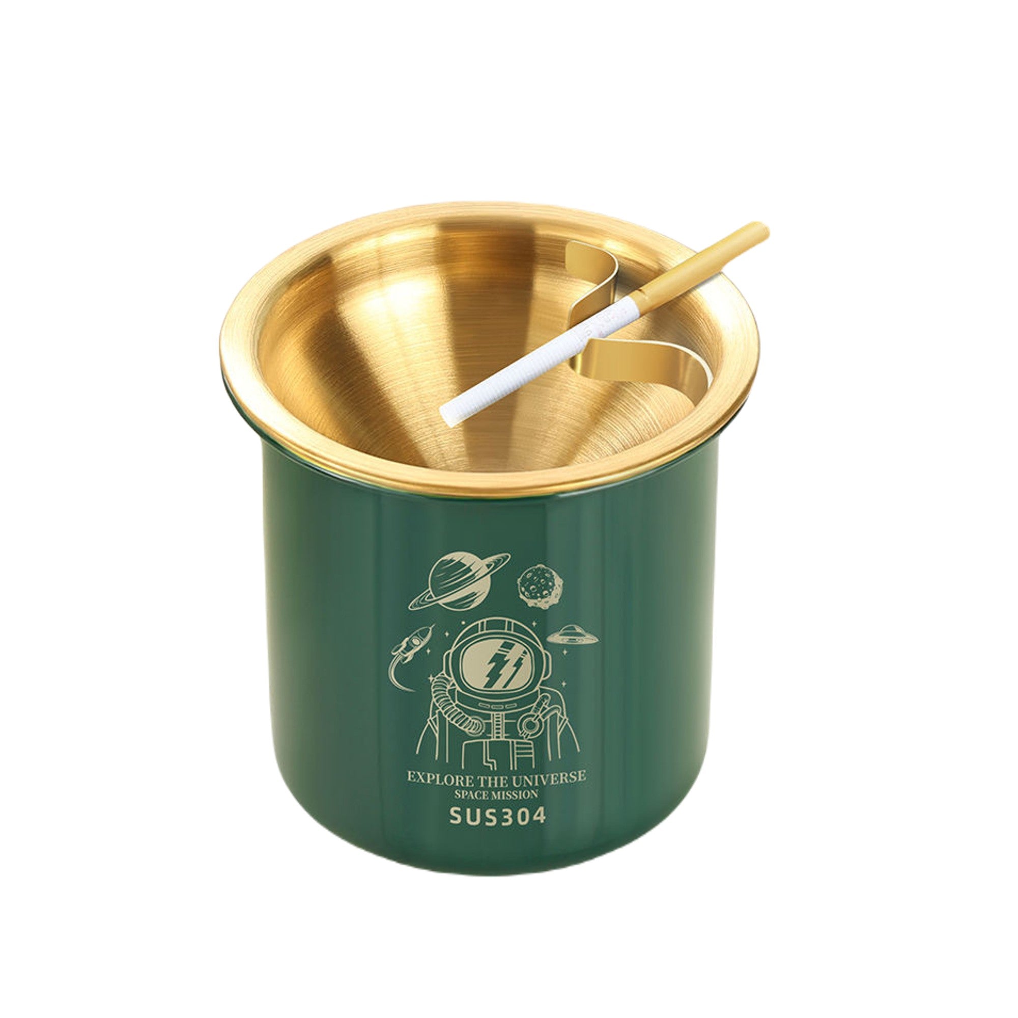 Car Ashtray with Lid Stainless Steel – Ashtray Planet