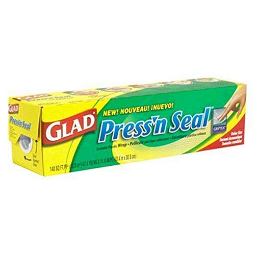 Glad Press'n Seal Food Plastic Wrap, Bulk Food Storage Wrap,  Plastic Food Wrap, 70 Square Foot Roll, (Pack of 12) - 70441 : Health &  Household