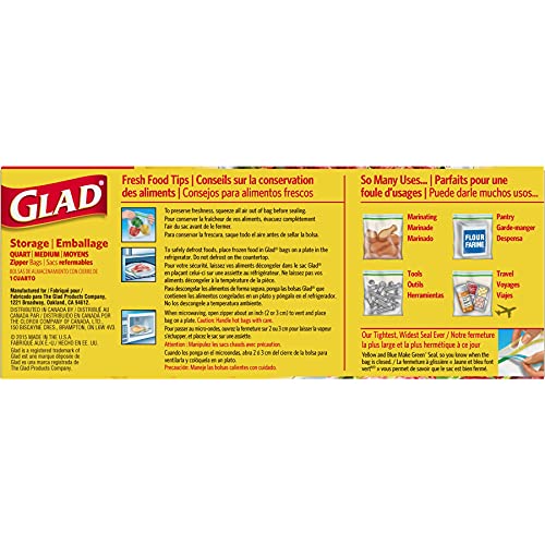 Glad Zipper Sandwich Bags - 100Bags. - The Sumerian Bread Shop — The  Sumerian Bread Shop