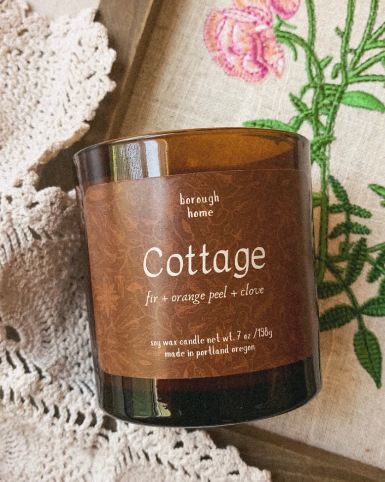 cottage hand poured candle