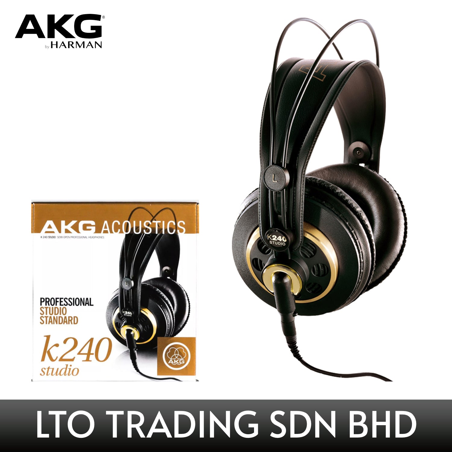 AKG K240 Professional Studio Headphone – PA SYSTEM MALAYSIA - Design and  Build with Public Address System
