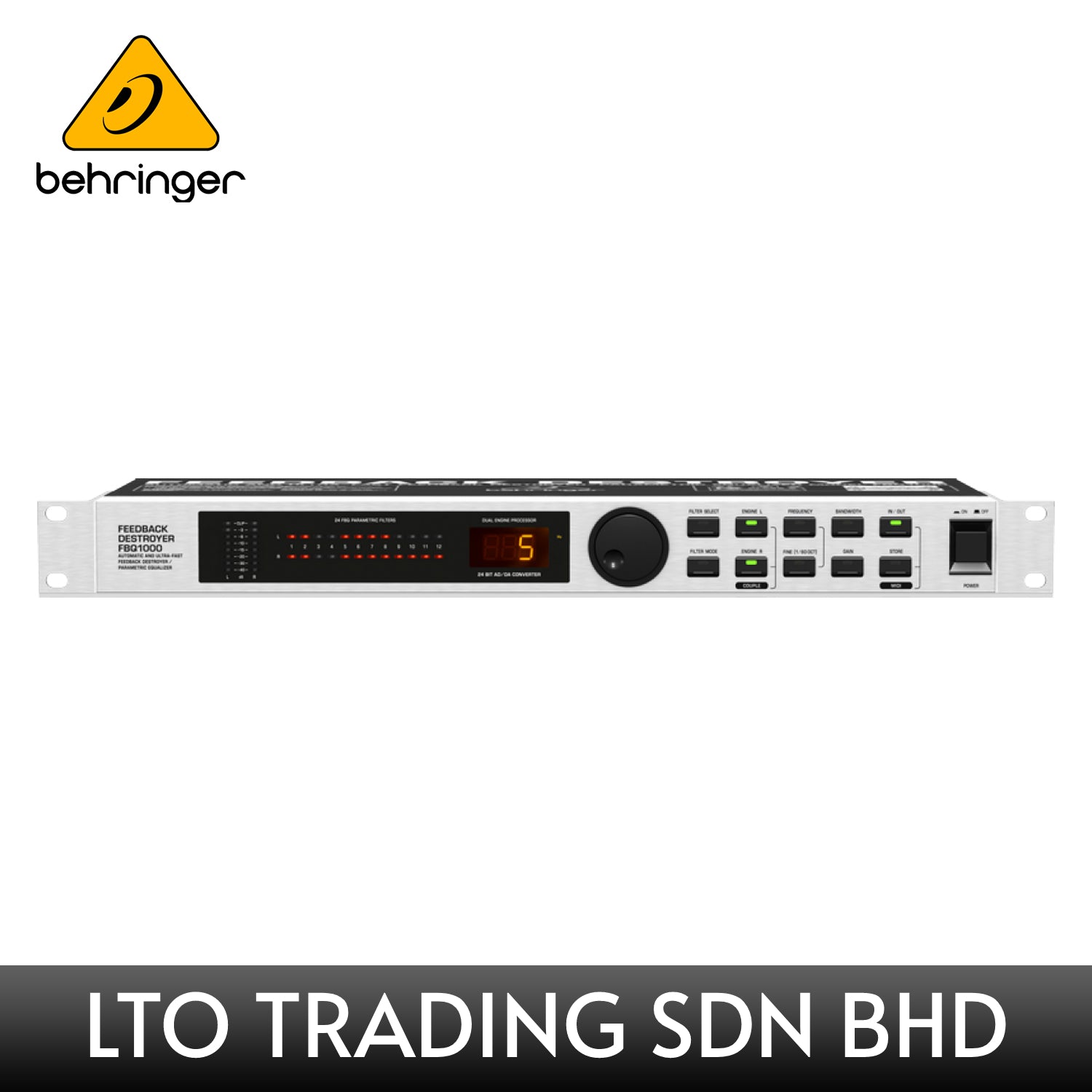 how to set up behringer fbq1000