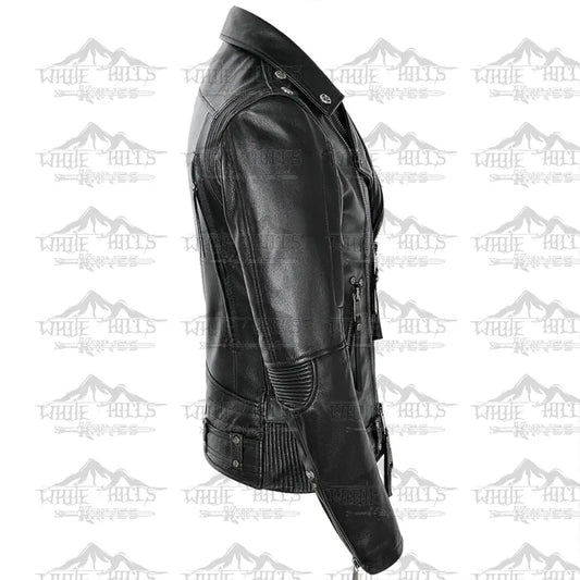 Noah Black Leather Biker Jacket