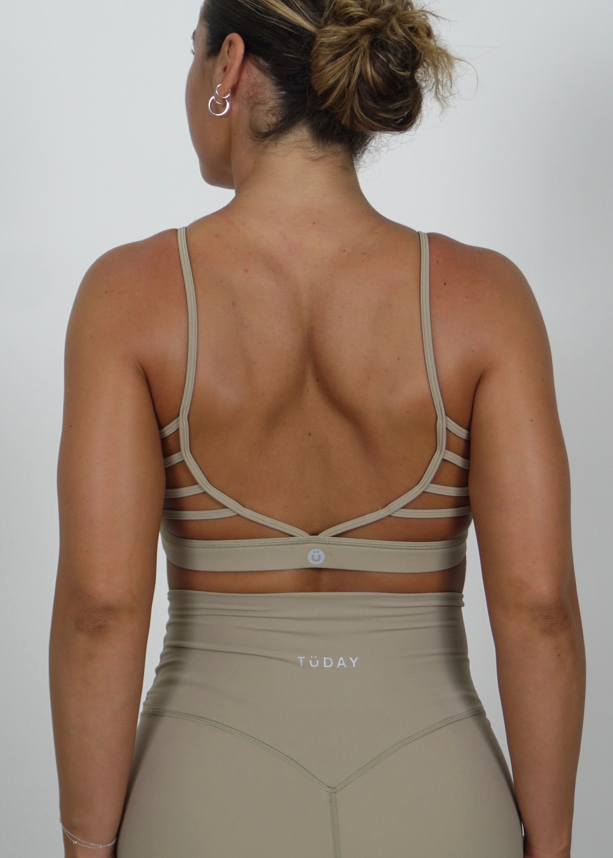 Sand Open Back Bra - TÜDAY product image