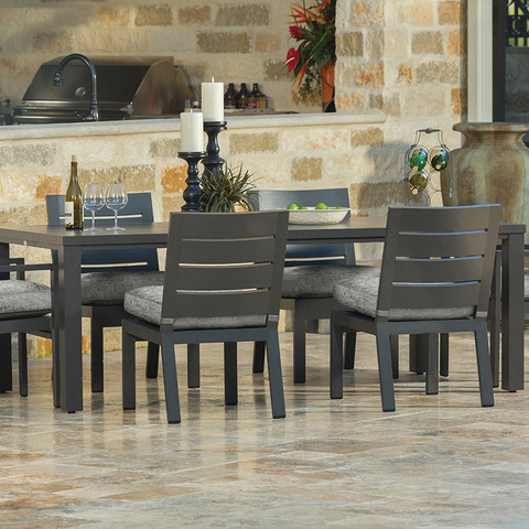 Palermo Aluminum Outdoor Dining Collection by Ebel inc