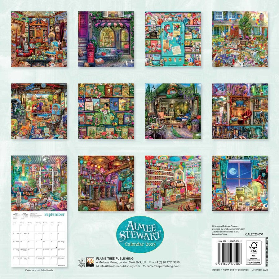 Aimee Stewart Wall Calendar 2023 (Art Calendar) FairyPuzzled