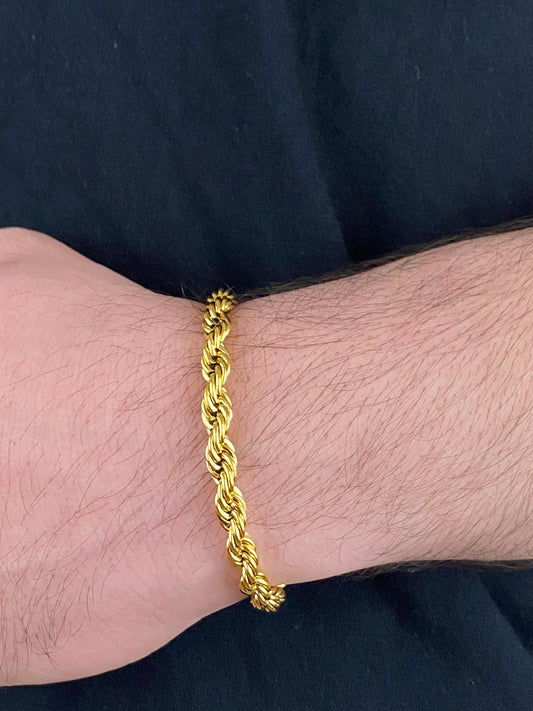 6MM Rope Chain - Yellow Gold – CustomCutsJewelry