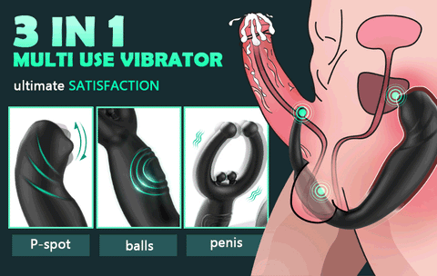 3 In 1 P-spot 9 Vibrating Prostate Toy
