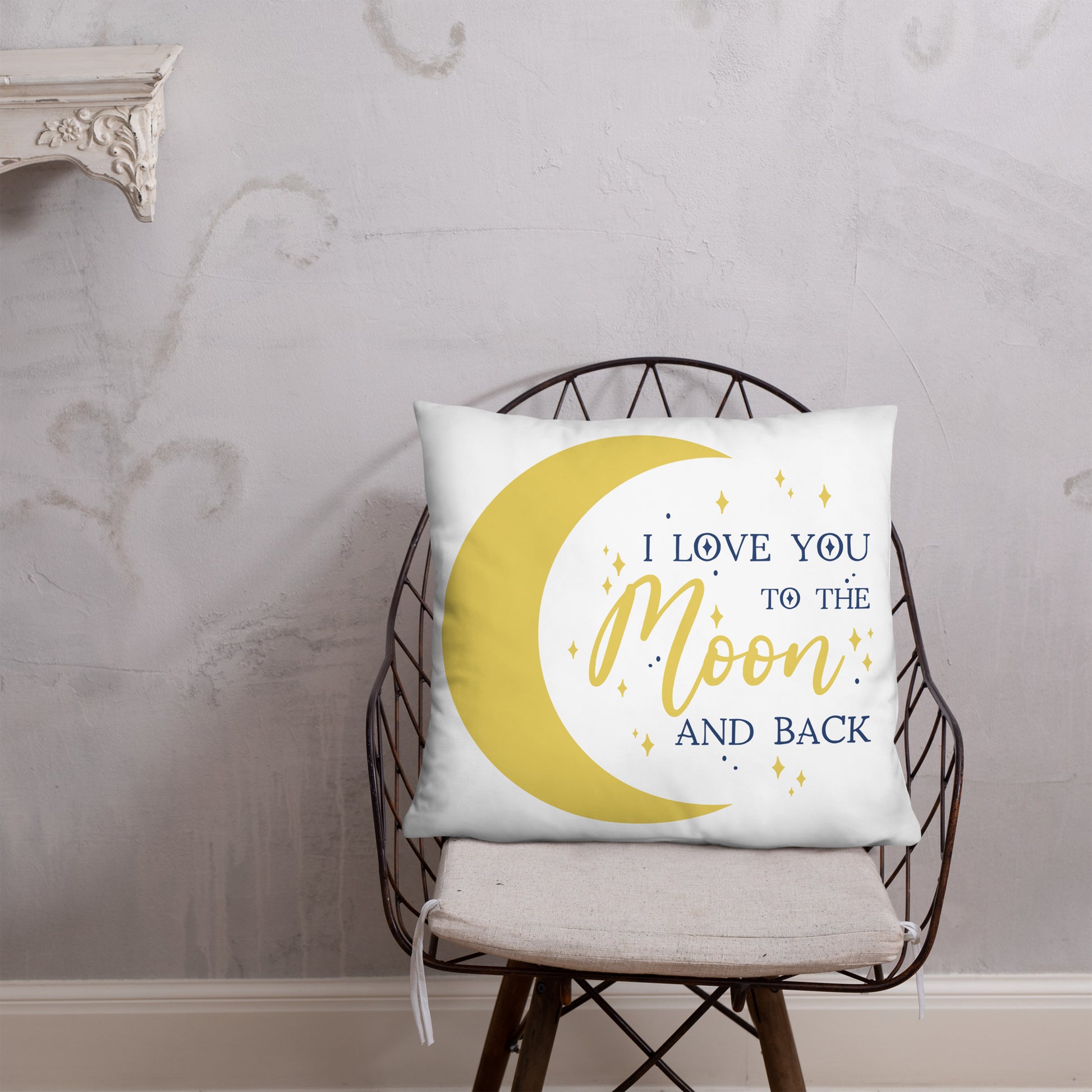 I Love You To The Moon And Back Throw Pillow