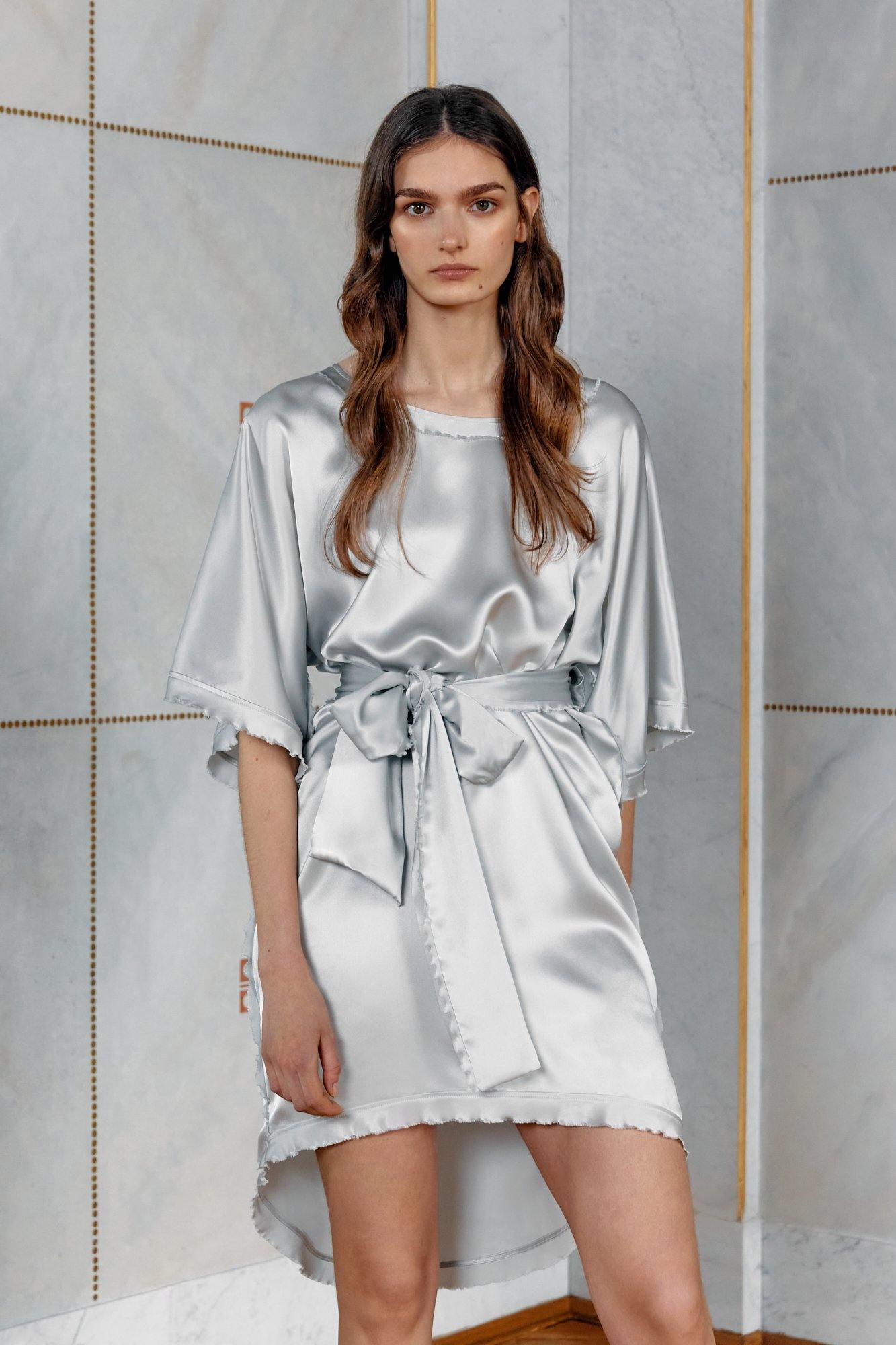 Buy Silk Cocktail Dress Celine | Slow Fashion | NYNOLIA