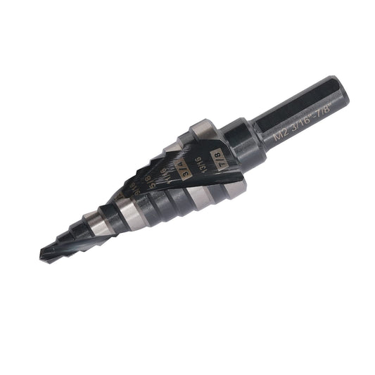 Jerax tools 1/4 to 1-3/8 Inch Step Drill Bit Spiral Grooved Double Flu –  Totality Solutions Inc.