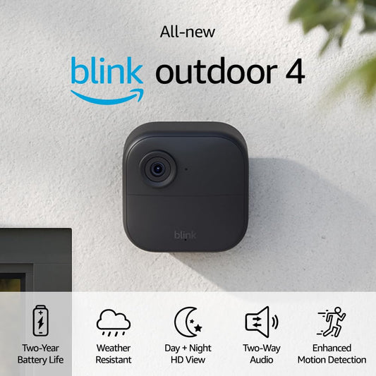 Blink Outdoor - wireless, weather-resistant HD security camera, two-year  battery life, motion detection, set up in minutes - 2 camera kit 