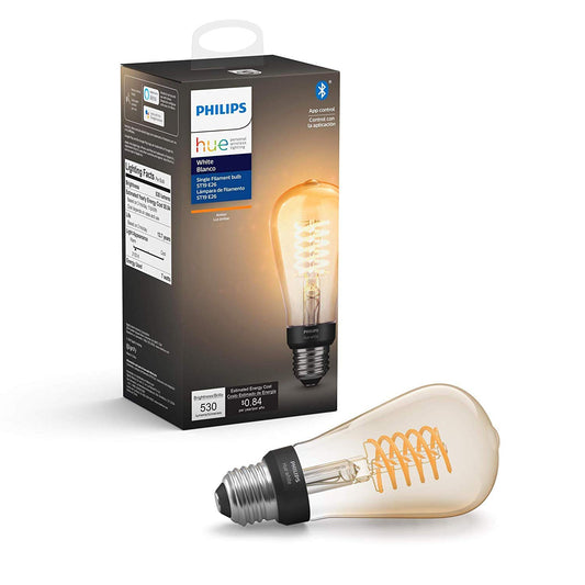 Philips Hue White Dimmable Filament A19 Smart Edison Vintage LED bulb, –  Totality Solutions Inc.