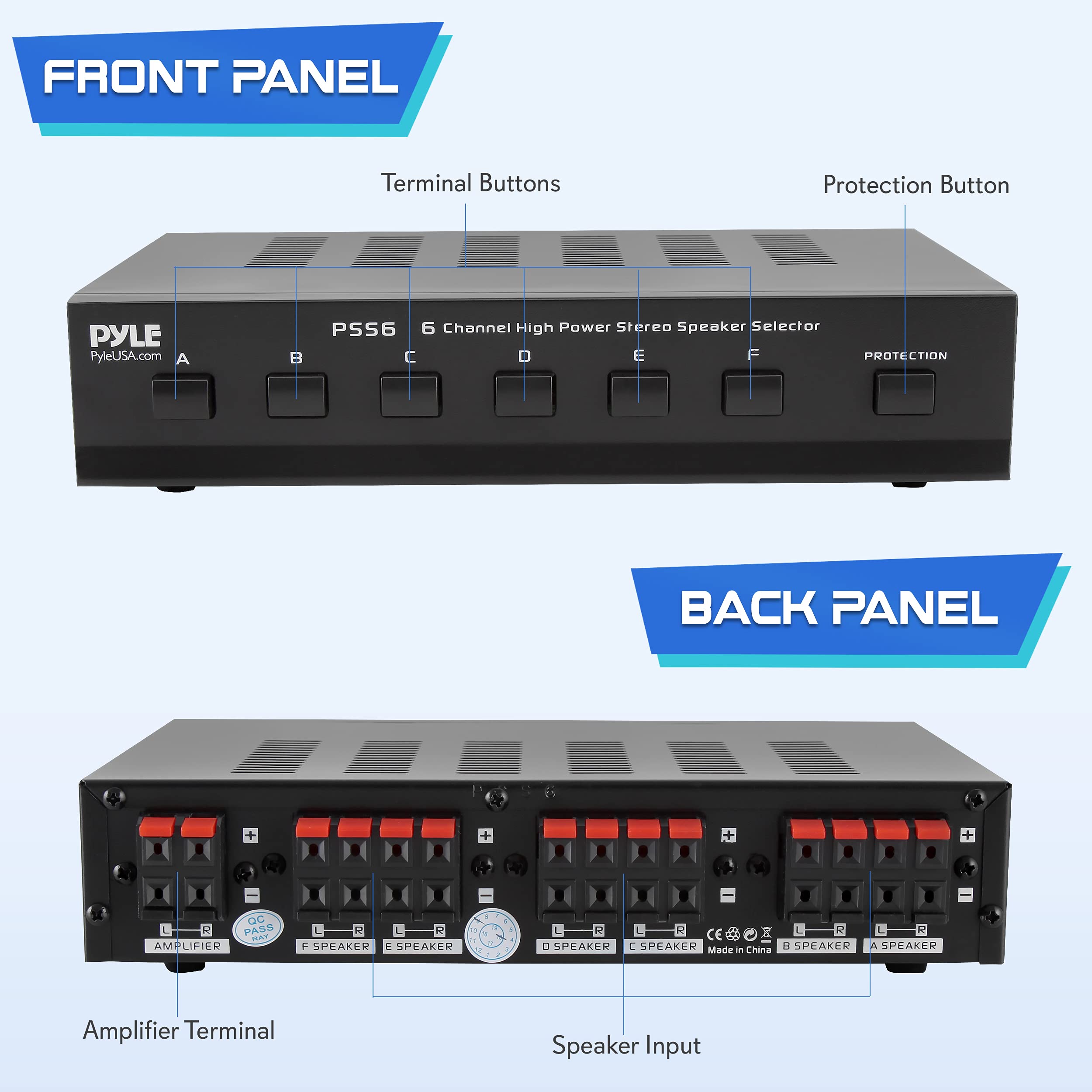 pyle speaker switch