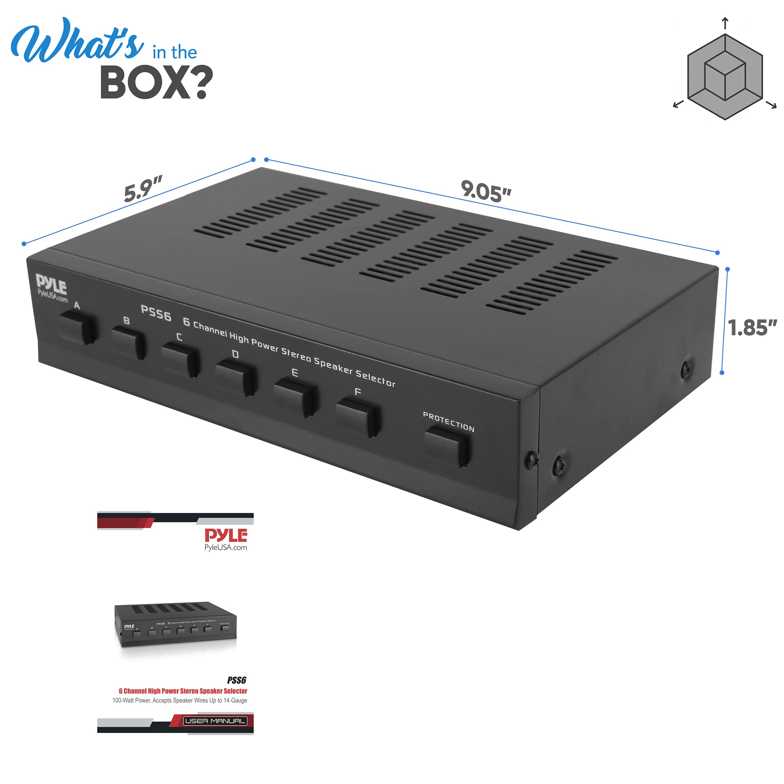 pyle 6 channel speaker selector