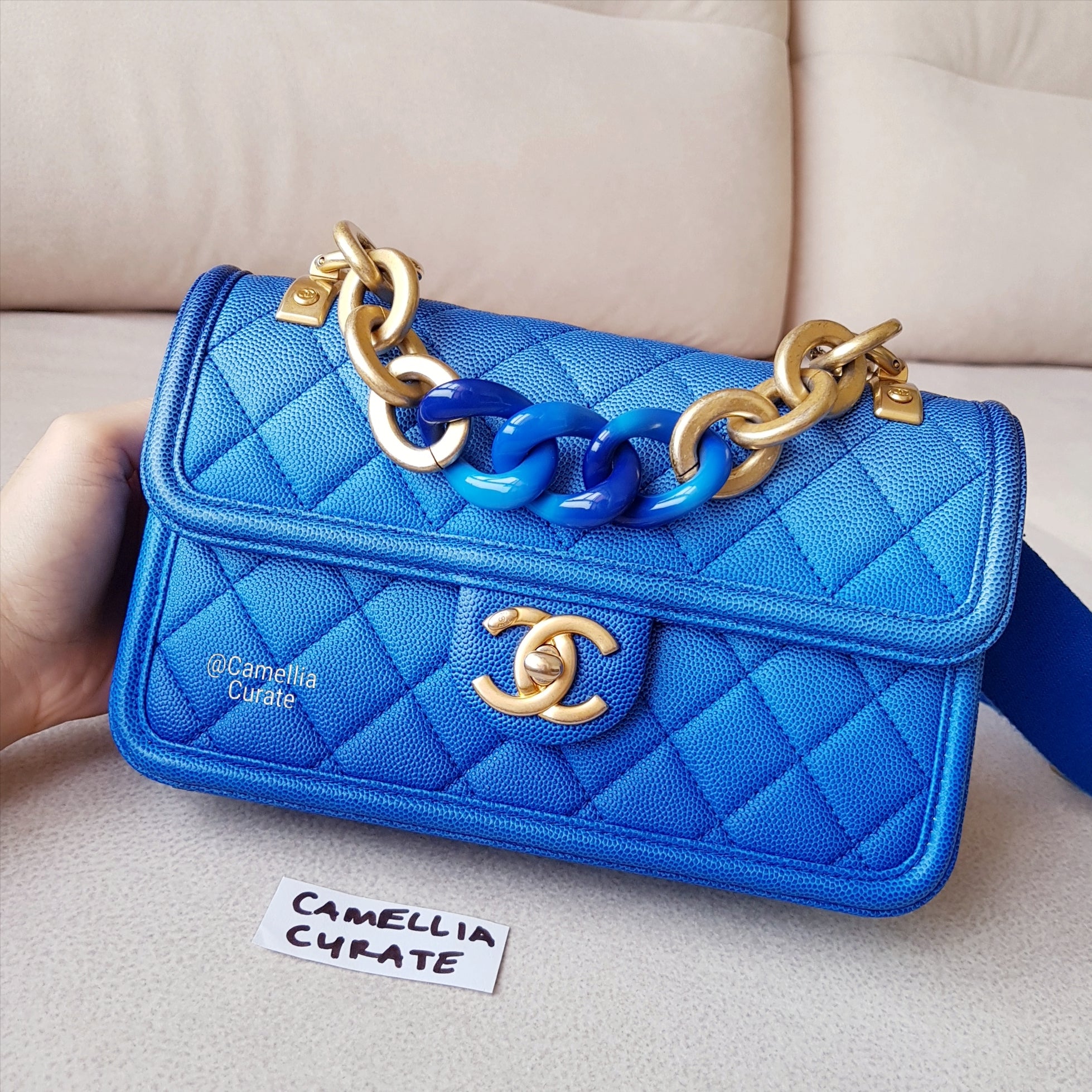 chanel sunset on the sea bag blue, mayor venta número apagado -  