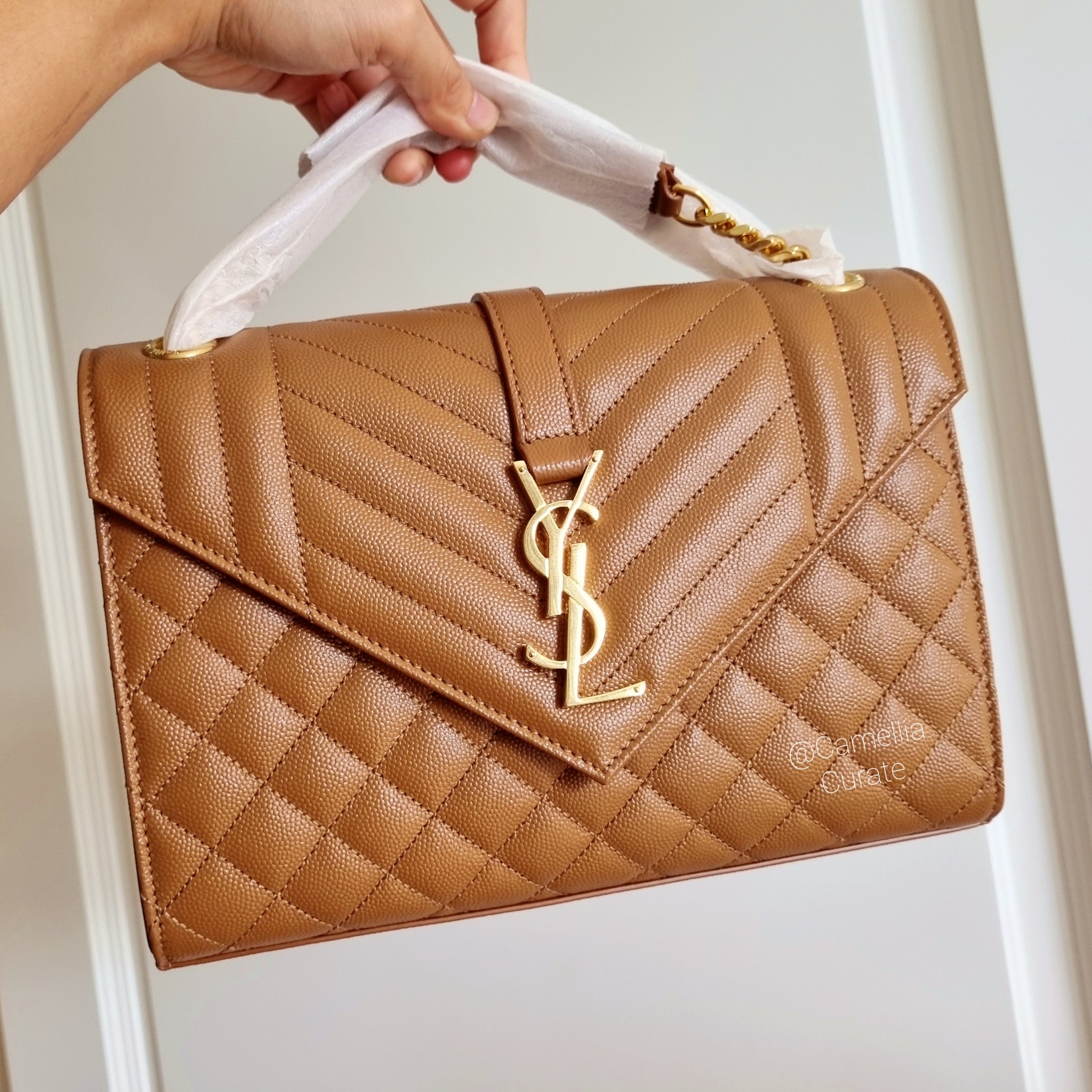 ysl caramel bag