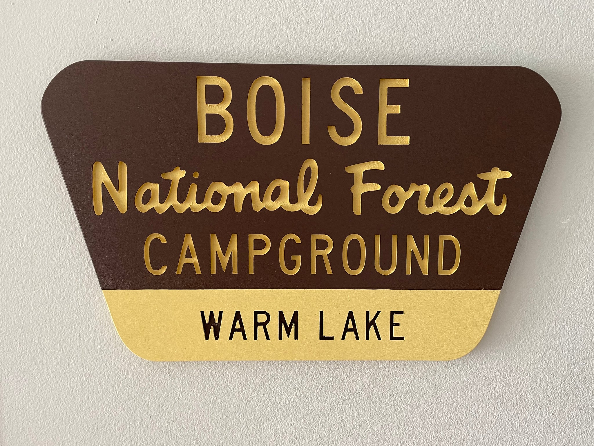 Campground National Forest Sign Version 1 chisel custom decor