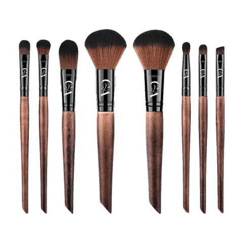 Calizade Beauty On The Go makeup brush set, vegan, cruelty free, soft fibers, luxury, good quality, great gift ideas for holiiday