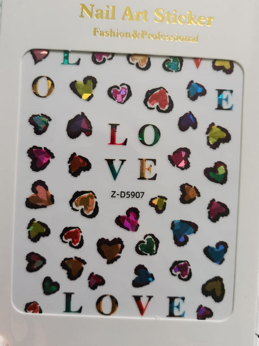 Lover themed sticker set 12pcs