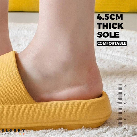 thick sole slippers - cloudy slippers