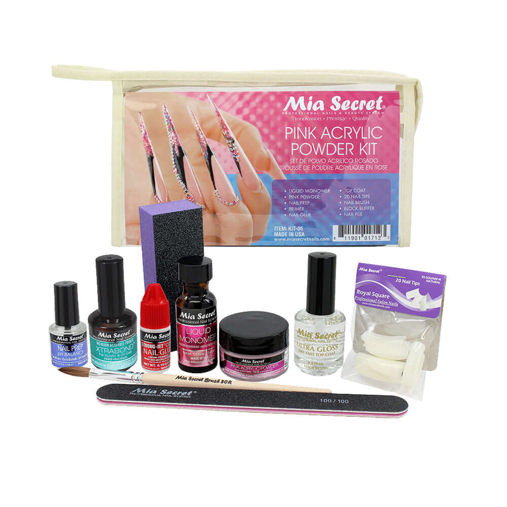 Pink Acrylic Powder Kit