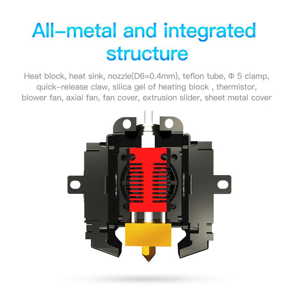 For Creality K1/ K1 Max Upgrade Hotend Kit Flat Heating Block Bi-metal  Heatbreak 24V 60W Extruder High Speed for k1/k1 max - AliExpress