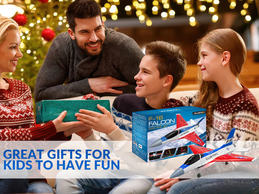 F16 Falcon RC Fighter Jet 2Ch for Beginners, Kids with Cool Lights | KIDS TOY LOVER