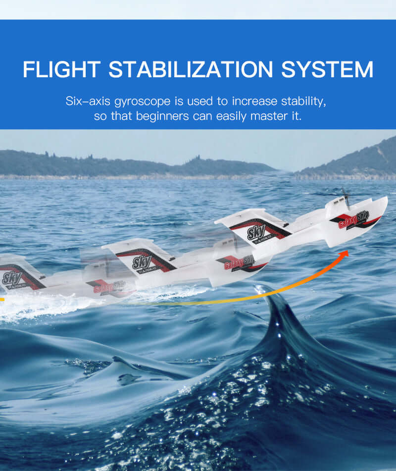 Galaxy Ship KF603 RC Airplane - 3-Channel, Sea, Land & Air, Beginner-Friendly | KIDS TOY LOVER