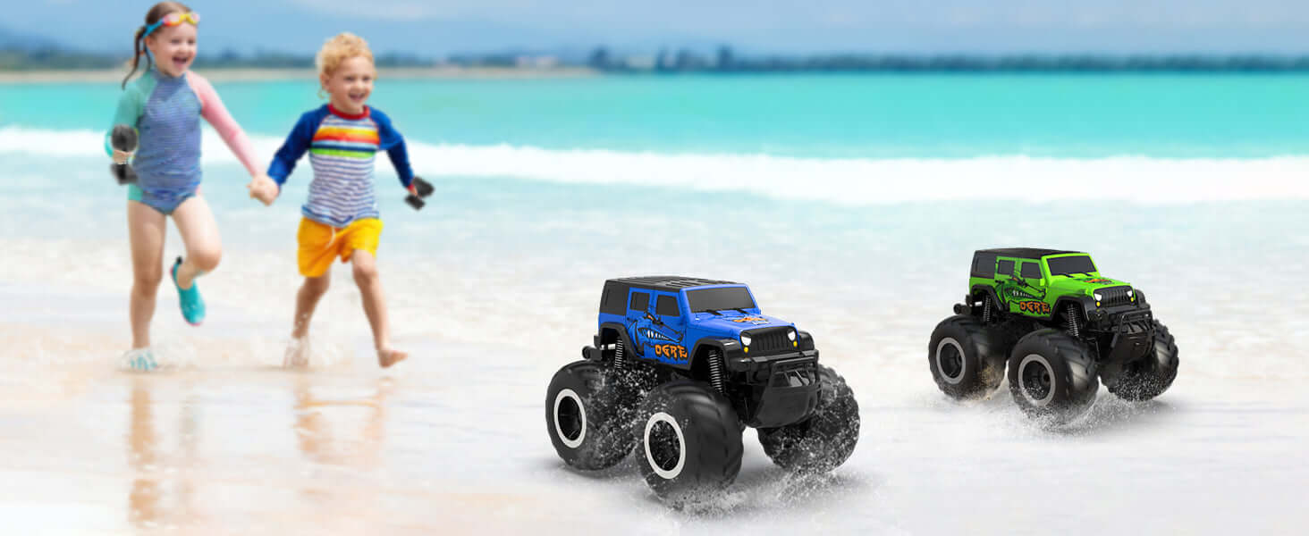 Amphibious All Terrain Off-Road RC Monster Truck | KIDS TOY LOVER